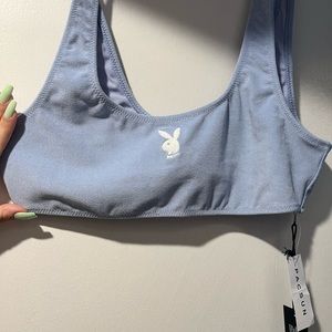 Playboy by Pacsun Toweling Bikini Top
